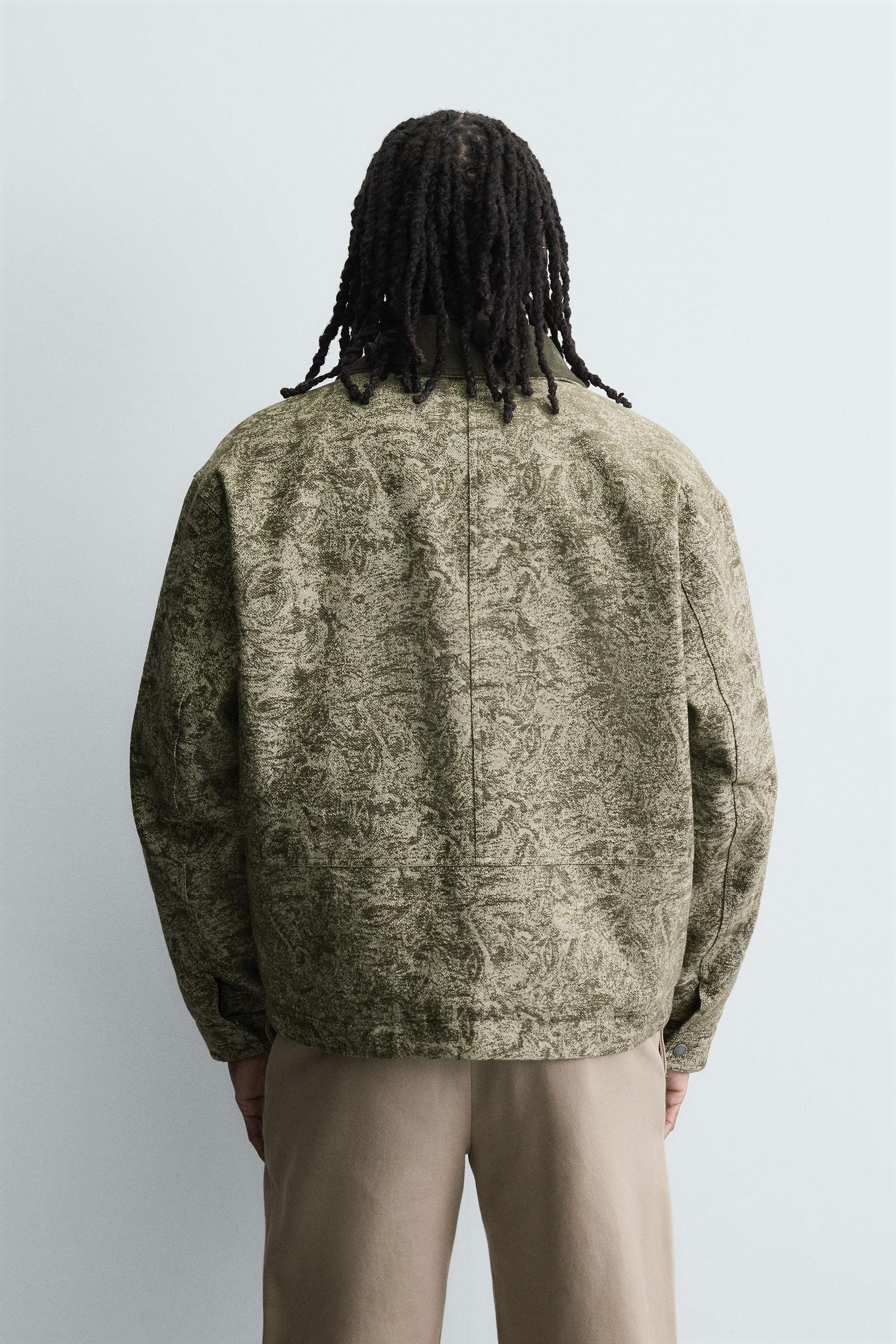 ABSTRACT JACQUARD QUILTED JACKET